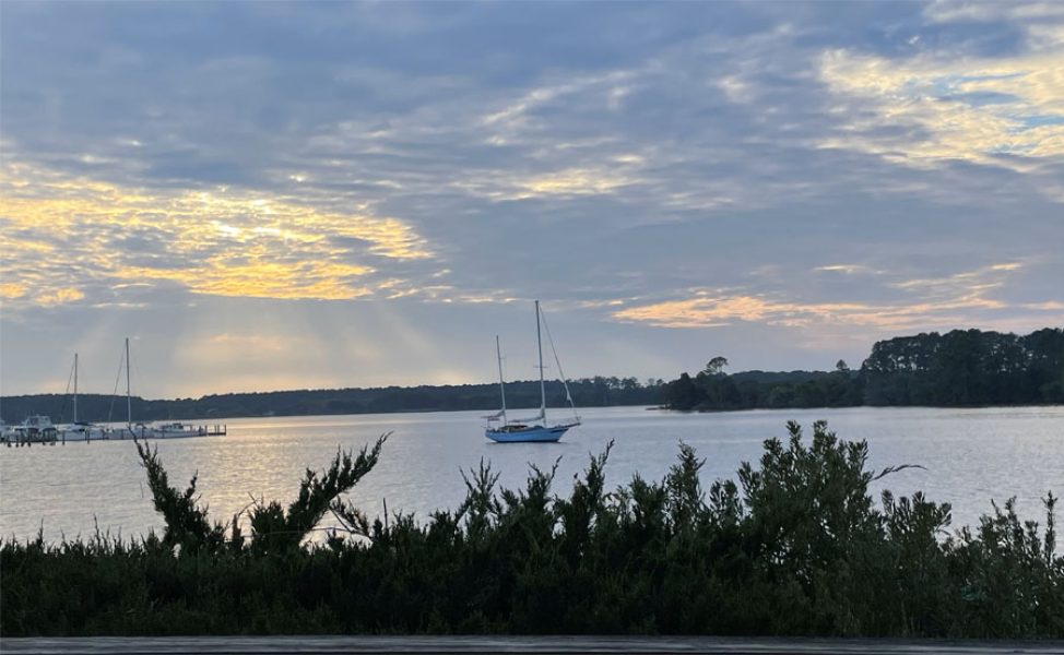 CYC Sunset_blue boat