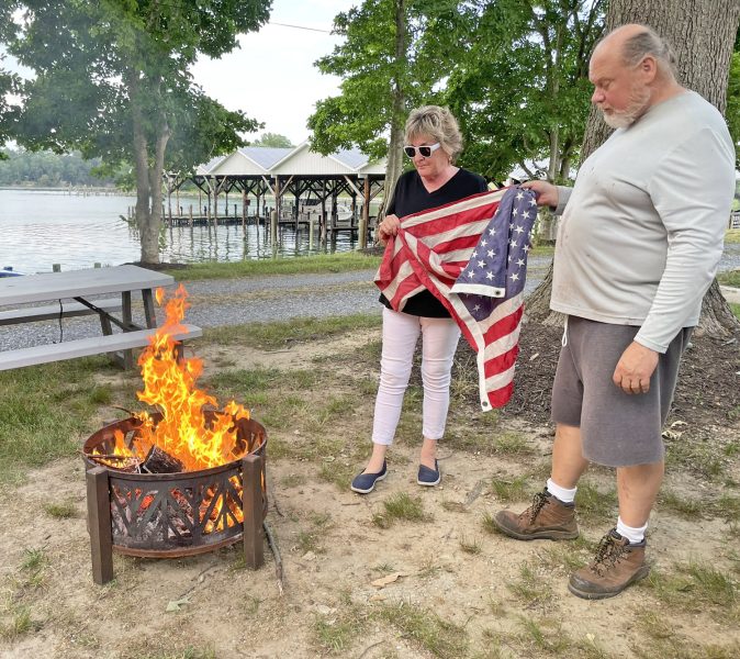 Mary Brian Flag burning